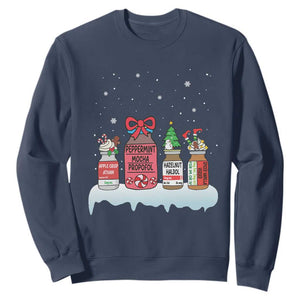 Nurse Christmas Sweatshirt Funny Nursing Nurse RN LPN NP Doctor Nicu TS10 Navy Print Your Wear