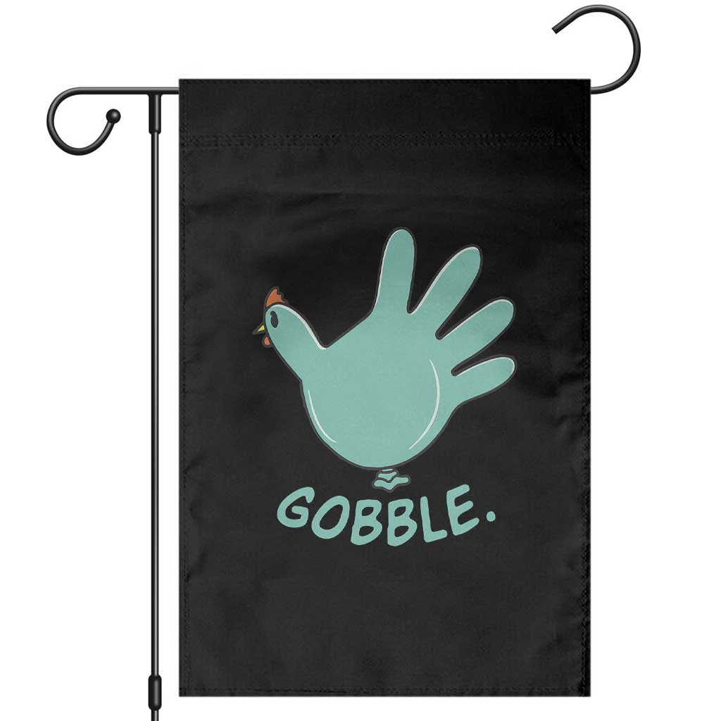 Thanksgiving Nurse Turkey Garden Flag Turkey Glove Cute Thanksgiving Thankful Nurse Medical Assistant TS10 Black Print Your Wear