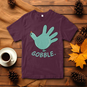 Thanksgiving Nurse Turkey T Shirt Turkey Glove Cute Thanksgiving Thankful Nurse Medical Assistant TS10 Maroon Print Your Wear