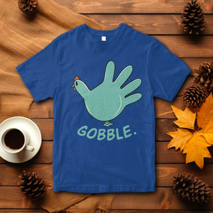 Thanksgiving Nurse Turkey T Shirt Turkey Glove Cute Thanksgiving Thankful Nurse Medical Assistant TS10 Royal Blue Print Your Wear