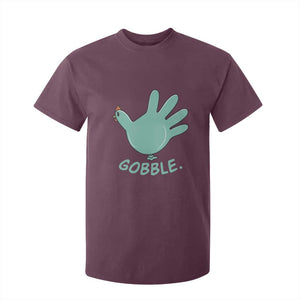 Thanksgiving Nurse Turkey T Shirt For Kid Turkey Glove Cute Thanksgiving Thankful Nurse Medical Assistant TS10 Maroon Print Your Wear