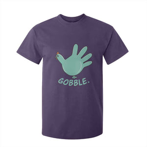 Thanksgiving Nurse Turkey T Shirt For Kid Turkey Glove Cute Thanksgiving Thankful Nurse Medical Assistant TS10 Purple Print Your Wear