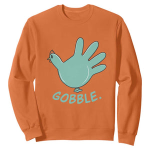 Thanksgiving Nurse Turkey Sweatshirt Turkey Glove Cute Thanksgiving Thankful Nurse Medical Assistant TS10 Orange Print Your Wear