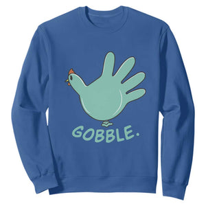 Thanksgiving Nurse Turkey Sweatshirt Turkey Glove Cute Thanksgiving Thankful Nurse Medical Assistant TS10 Royal Blue Print Your Wear