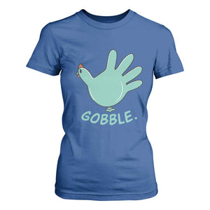 Thanksgiving Nurse Turkey T Shirt For Women Turkey Glove Cute Thanksgiving Thankful Nurse Medical Assistant TS10 Royal Blue Print Your Wear