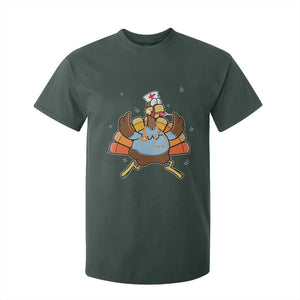 Thanksgiving Nurse Turkey T Shirt For Kid Funny Nursing Student Gift Thankful Nurse Medical Assistant TS10 Dark Forest Green Print Your Wear