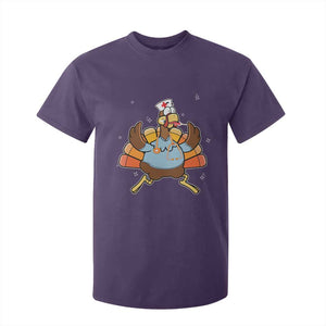 Thanksgiving Nurse Turkey T Shirt For Kid Funny Nursing Student Gift Thankful Nurse Medical Assistant TS10 Purple Print Your Wear