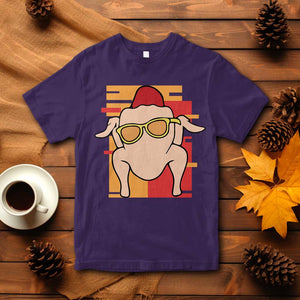 Turkey Thanksgiving T Shirt Funny Fall TS10 Purple Print Your Wear