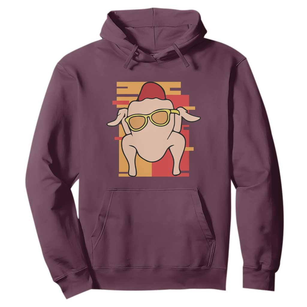 Turkey Thanksgiving Hoodie Funny Fall TS10 Maroon Print Your Wear