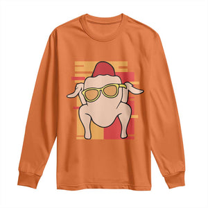 Turkey Thanksgiving Long Sleeve Shirt Funny Fall TS10 Orange Print Your Wear