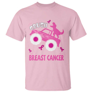 Crush Breast Cancer Awareness T Shirt Pink Ribbon Monster Truck Dinosaur TS10 Light Pink Print Your Wear