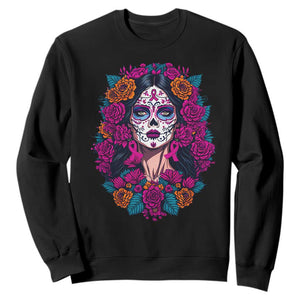 Dia De Los Muertos Catrina Day Of The Dead Sugar Skull Sweatshirt TS10 Black Print Your Wear