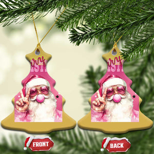 Pink Santa Retro Christmas Christmas Ornament Blowing Bubble Pink Xmas Matching Family Group Party TS10 Christmas Tree Gold Print Your Wear