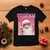 Pink Santa Retro Christmas T Shirt Blowing Bubble Pink Xmas Matching Family Group Party TS10 Black Print Your Wear