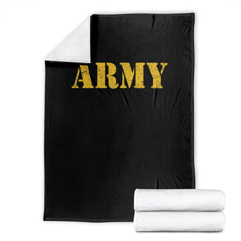Army Throw Blanket Military Training PT Exercise Workout Gear Veterans Service TS10 Black Print Your Wear