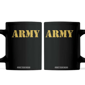 Army Coffee Mug Military Training PT Exercise Workout Gear Veterans Service TS10 Black Print Your Wear