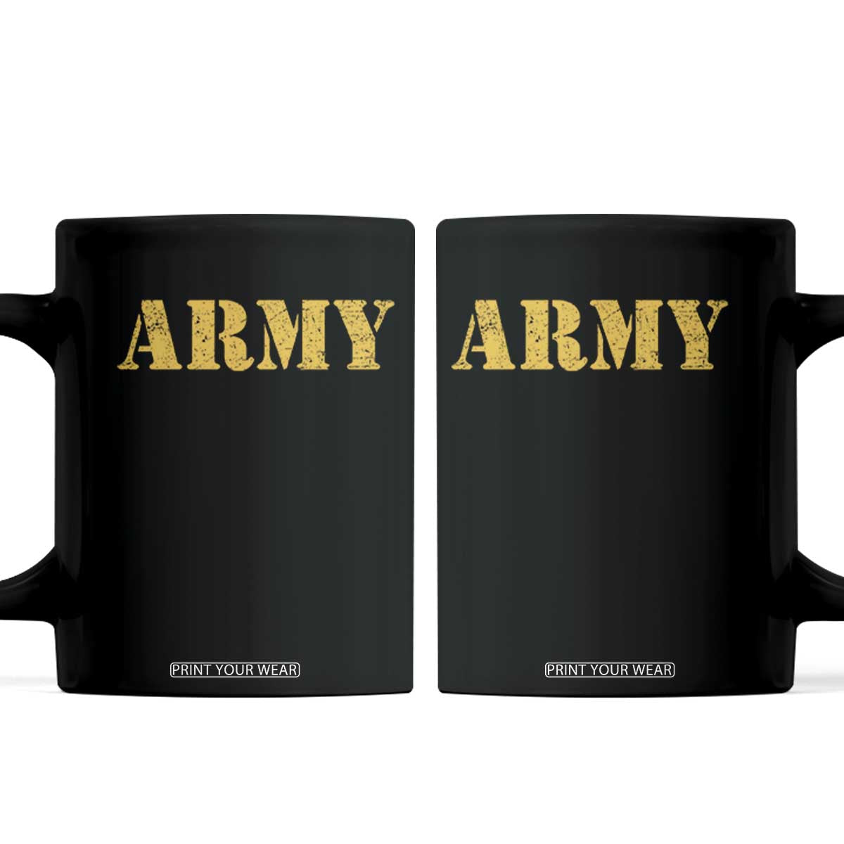 Army Coffee Mug Military Training PT Exercise Workout Gear Veterans Service TS10 Black Print Your Wear