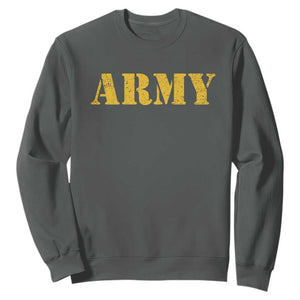 Army Sweatshirt Military Training PT Exercise Workout Gear Veterans Service TS10 Dark Heather Print Your Wear