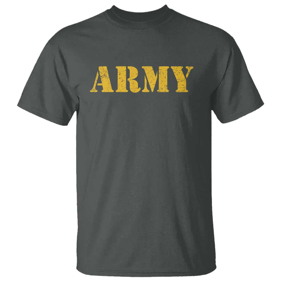 Army T Shirt Military Training PT Exercise Workout Gear Veterans Service TS10 Dark Heather Print Your Wear