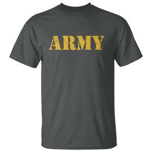 Army T Shirt Military Training PT Exercise Workout Gear Veterans Service TS10 Dark Heather Print Your Wear