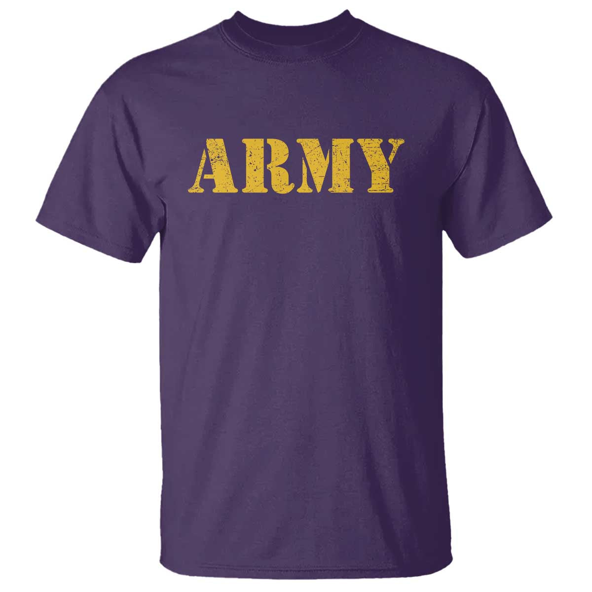 Army T Shirt Military Training PT Exercise Workout Gear Veterans Service TS10 Purple Print Your Wear