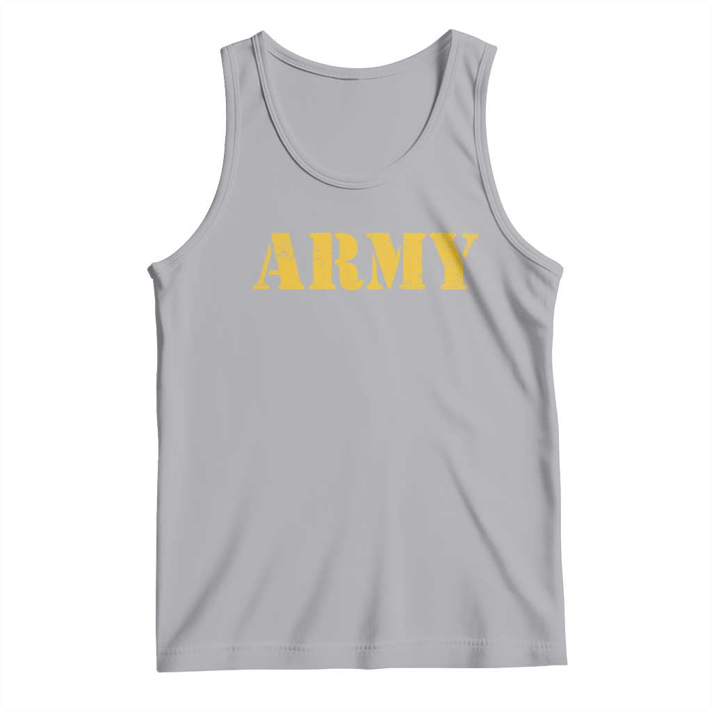 Army Tank Top Military Training PT Exercise Workout Gear Veterans Service TS10 Athletic Heather Print Your Wear