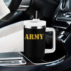 Army Tumbler With Handle Military Training PT Exercise Workout Gear Veterans Service TS10 Print Your Wear