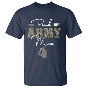 Personalized Army Family T Shirt Custom Name Tag Proud Army Mom Military Camo TS10 Navy Print Your Wear