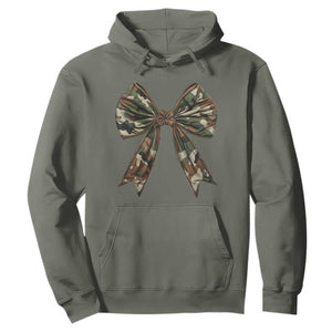 Camo Coquette Bow Hoodie Camouflage Old Hunting Women Girl TS10 Military Green Print Your Wear