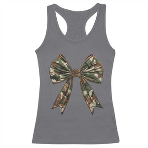 Camo Coquette Bow Racerback Tank Top Camouflage Old Hunting Women Girl TS10 Charcoal Print Your Wear