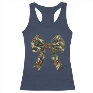 Camo Coquette Bow Racerback Tank Top Camouflage Old Hunting Women Girl TS10 Navy Print Your Wear