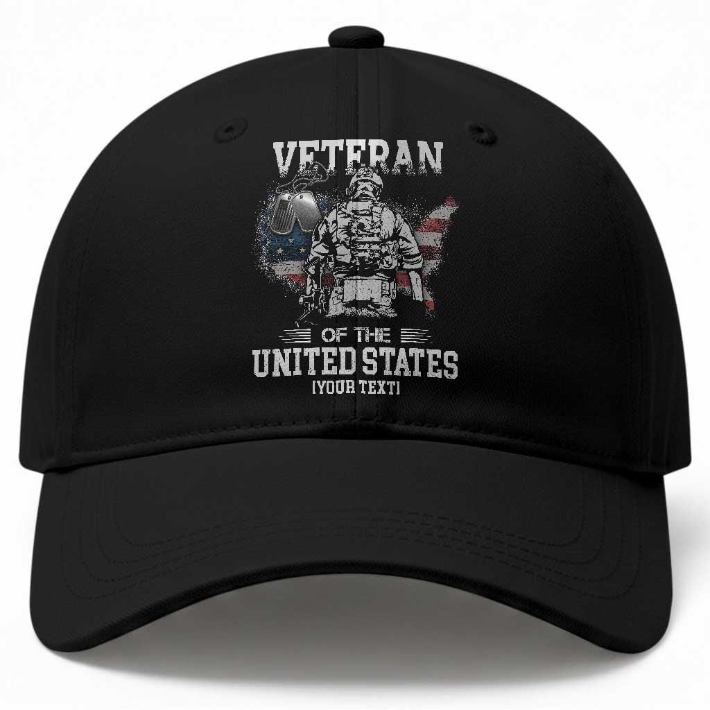 Personalized Veteran Flag Baseball Cap Custom Name U.S. Army TS10 Print Your Wear