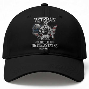 Personalized Veteran Flag Baseball Cap Custom Name U.S. Army TS10 Print Your Wear