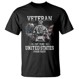 Personalized Veteran Flag T Shirt Custom Name U.S. Army TS10 Black Print Your Wear