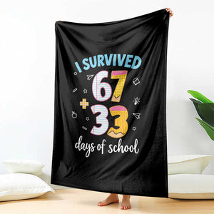 100 Days Of School 67 Funny Six Seven Meme Throw Blanket TS10 Print Your Wear