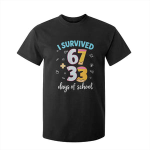 100 Days Of School 67 Funny Six Seven Meme T Shirt For Kid TS10 Black Print Your Wear
