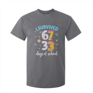 100 Days Of School 67 Funny Six Seven Meme T Shirt For Kid TS10 Charcoal Print Your Wear