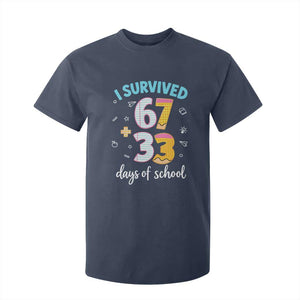 100 Days Of School 67 Funny Six Seven Meme T Shirt For Kid TS10 Navy Print Your Wear