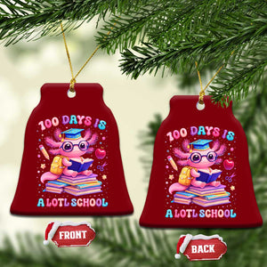 Axolotl 100 Days Of School Ceramic Ornament 100 Days Is Alotl School TS10 Print Your Wear