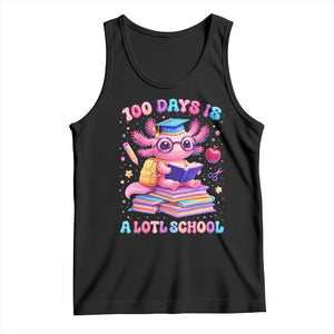 Axolotl 100 Days Of School Tank Top 100 Days Is Alotl School TS10 Black Print Your Wear