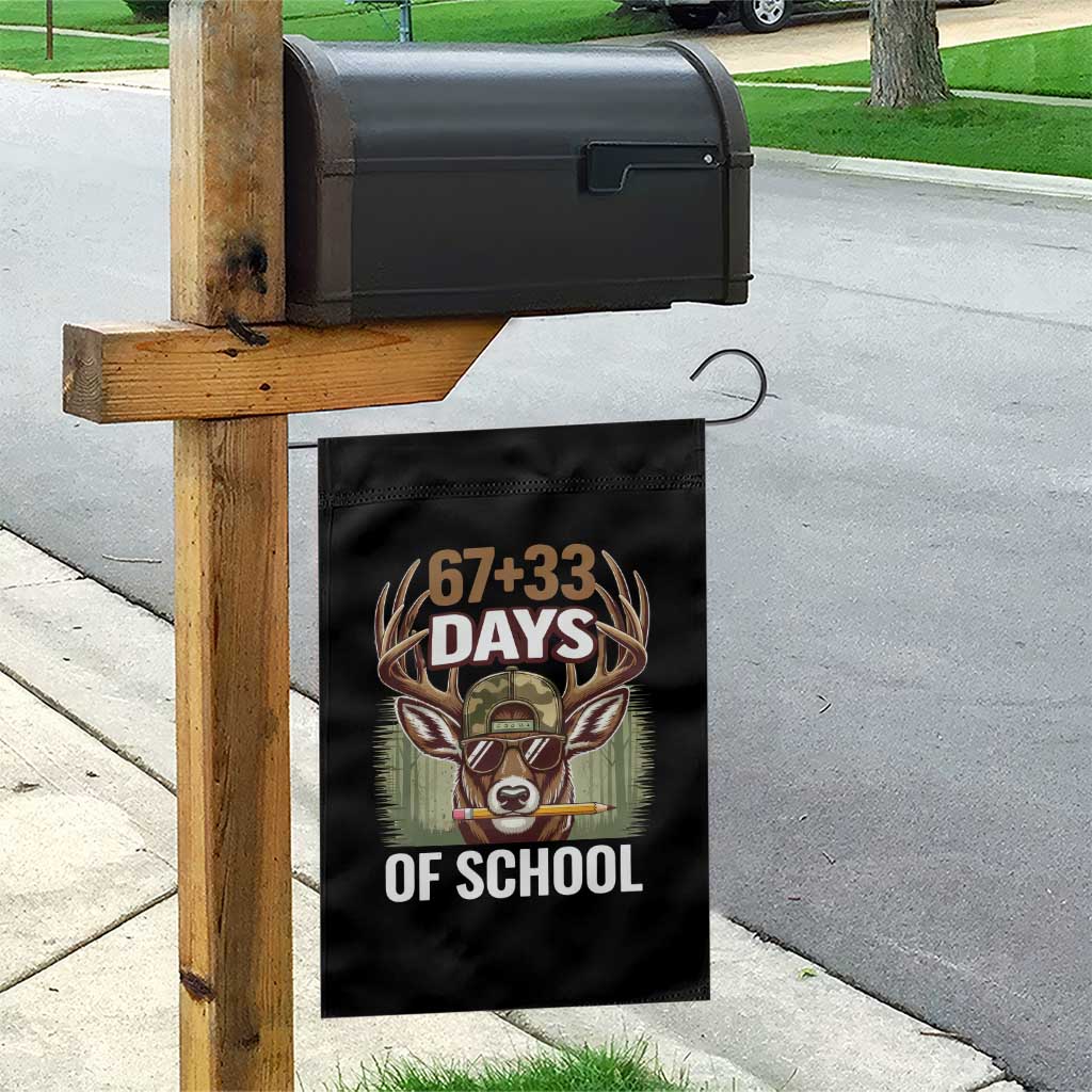 100 Days Of School Garden Flag Funny 67 Six Seven Meme Deer School TS10 Print Your Wear