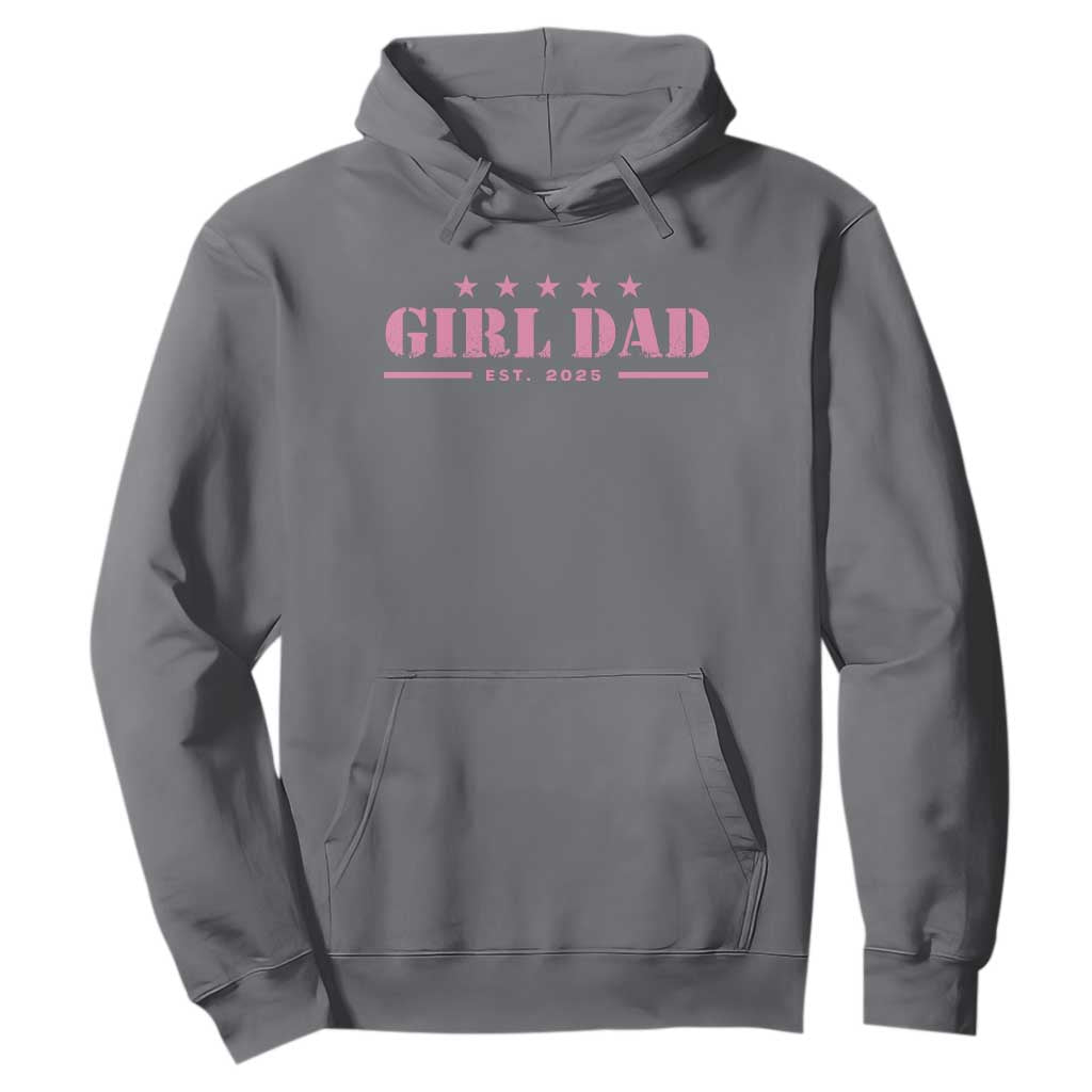 Girl Dad Est. 2025 Hoodie TS10 Charcoal Print Your Wear