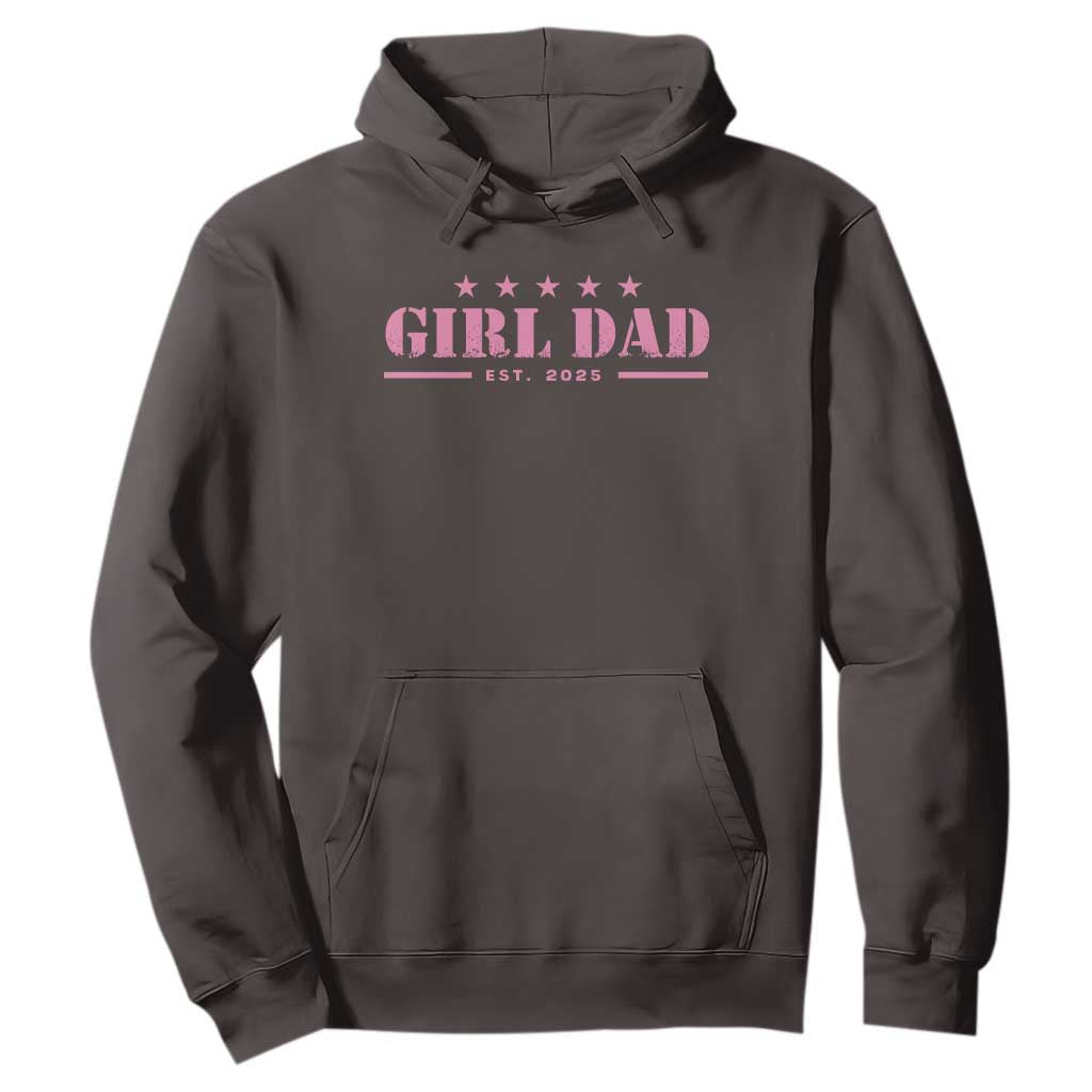 Girl Dad Est. 2025 Hoodie TS10 Dark Chocolate Print Your Wear