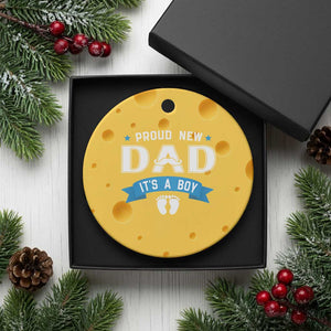 New Dad It's a Boy Ceramic Ornament Newborn Daddy Father Baby Boy Son TS10 1pc Yellow Cheese Print Your Wear