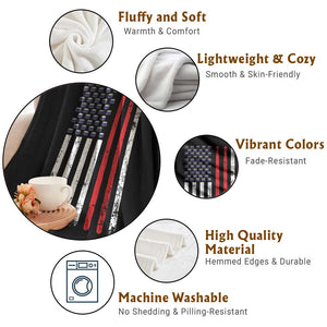 Patriotic Drummer Throw Blanket Percussionist Gift Drumming Drumsticks American Flag TS10 Print Your Wear