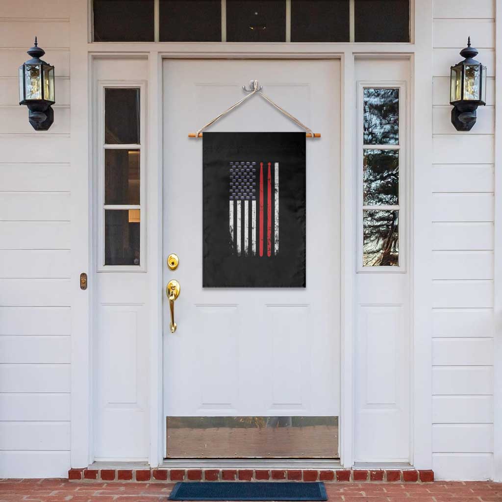 Patriotic Drummer Garden Flag Percussionist Gift Drumming Drumsticks American Flag TS10 Print Your Wear