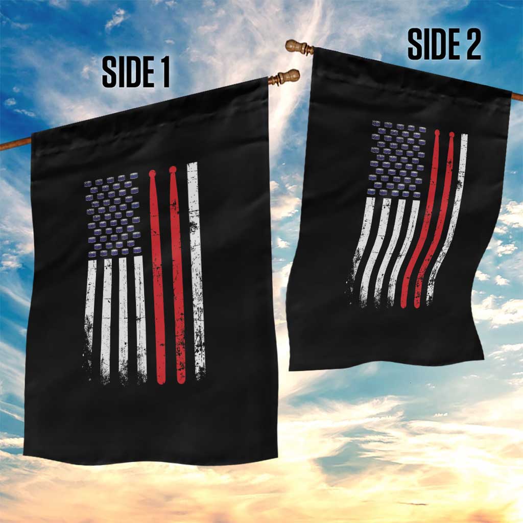 Patriotic Drummer Garden Flag Percussionist Gift Drumming Drumsticks American Flag TS10 Print Your Wear