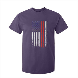 Patriotic Drummer T Shirt For Kid Percussionist Gift Drumming Drumsticks American Flag TS10 Purple Print Your Wear