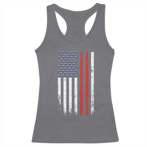 Patriotic Drummer Racerback Tank Top Percussionist Gift Drumming Drumsticks American Flag TS10 Charcoal Print Your Wear