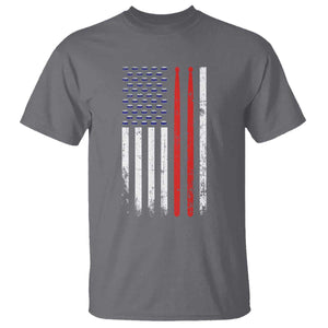 Patriotic Drummer T Shirt Percussionist Gift Drumming Drumsticks American Flag TS10 Charcoal Print Your Wear